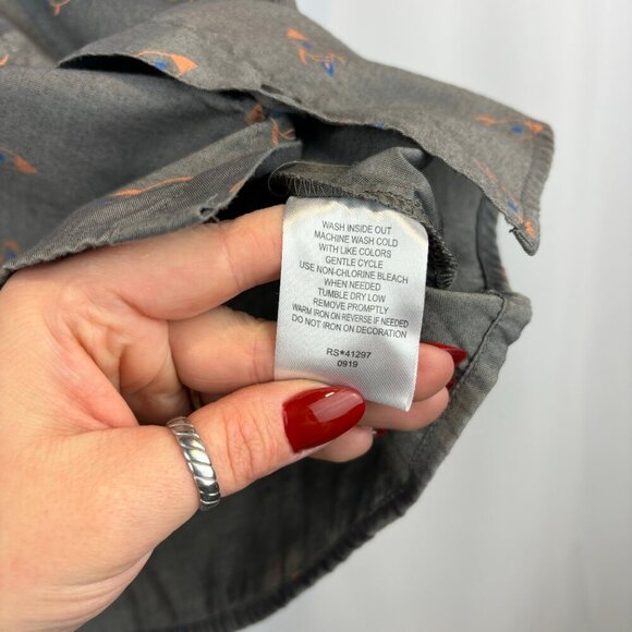 Beverly Hills Polo Club Kids Rocket Ship Button Up Shirt - Picture 8 of 9